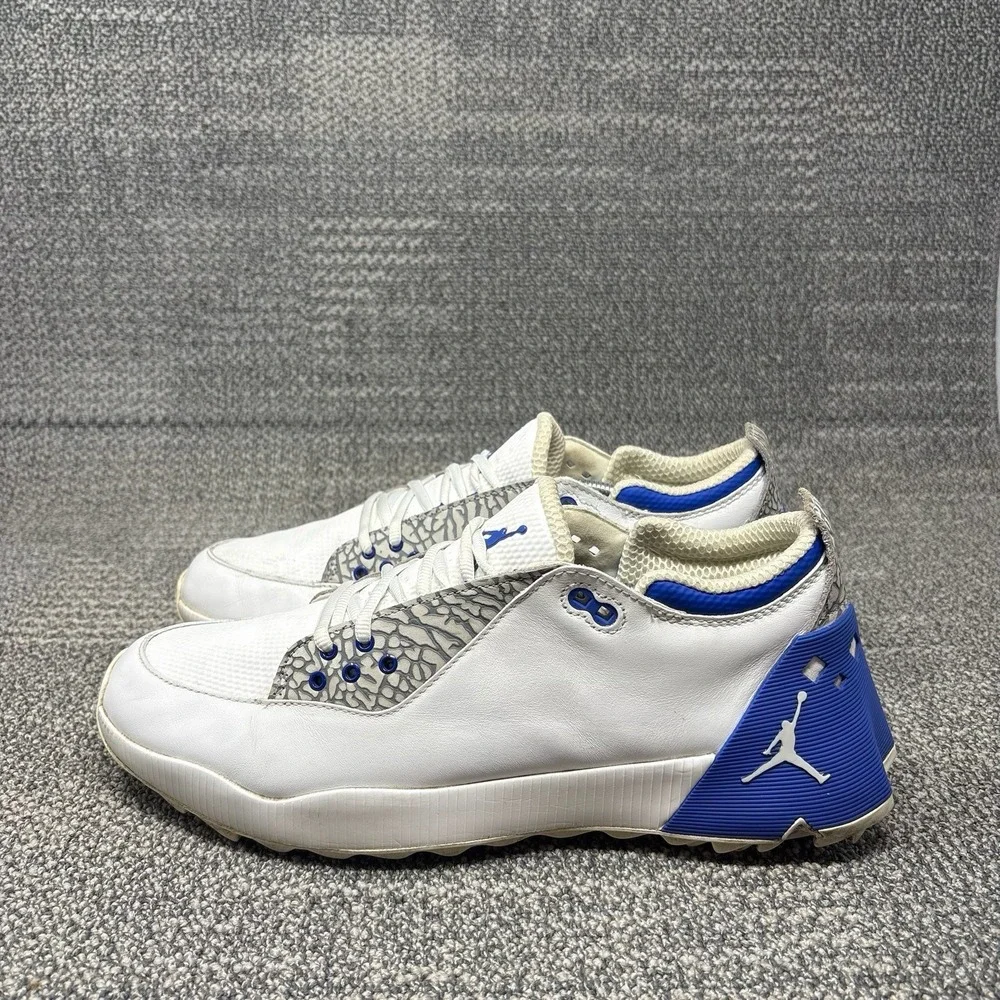 Nike Air Jordan ADG 2 Golf Shoes White Racer Blue Cement CT7812-101 Mens Sz 11.5
